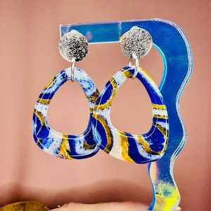Handmade clay earrings